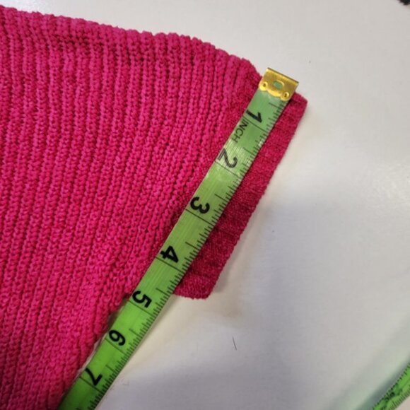 Pink  Soft Feel Sweater Poncho Shrug Short Sleeve Top - Picture 8 of 12